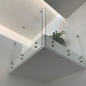 50mm Durchmesser Glas geländer Klemm adapter Abstands halter Edelstahl Treppe und <span class=keywords><strong>Deck</strong></span> rahmenlose Balustraden Glasclip Handlauf