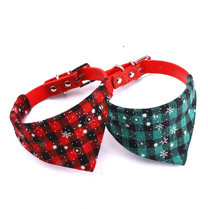 Bán Buôn Tùy Chỉnh Giáng Sinh Dog Scarf Holiday Bandana Cho Chó Cá Nhân Chó Bandana