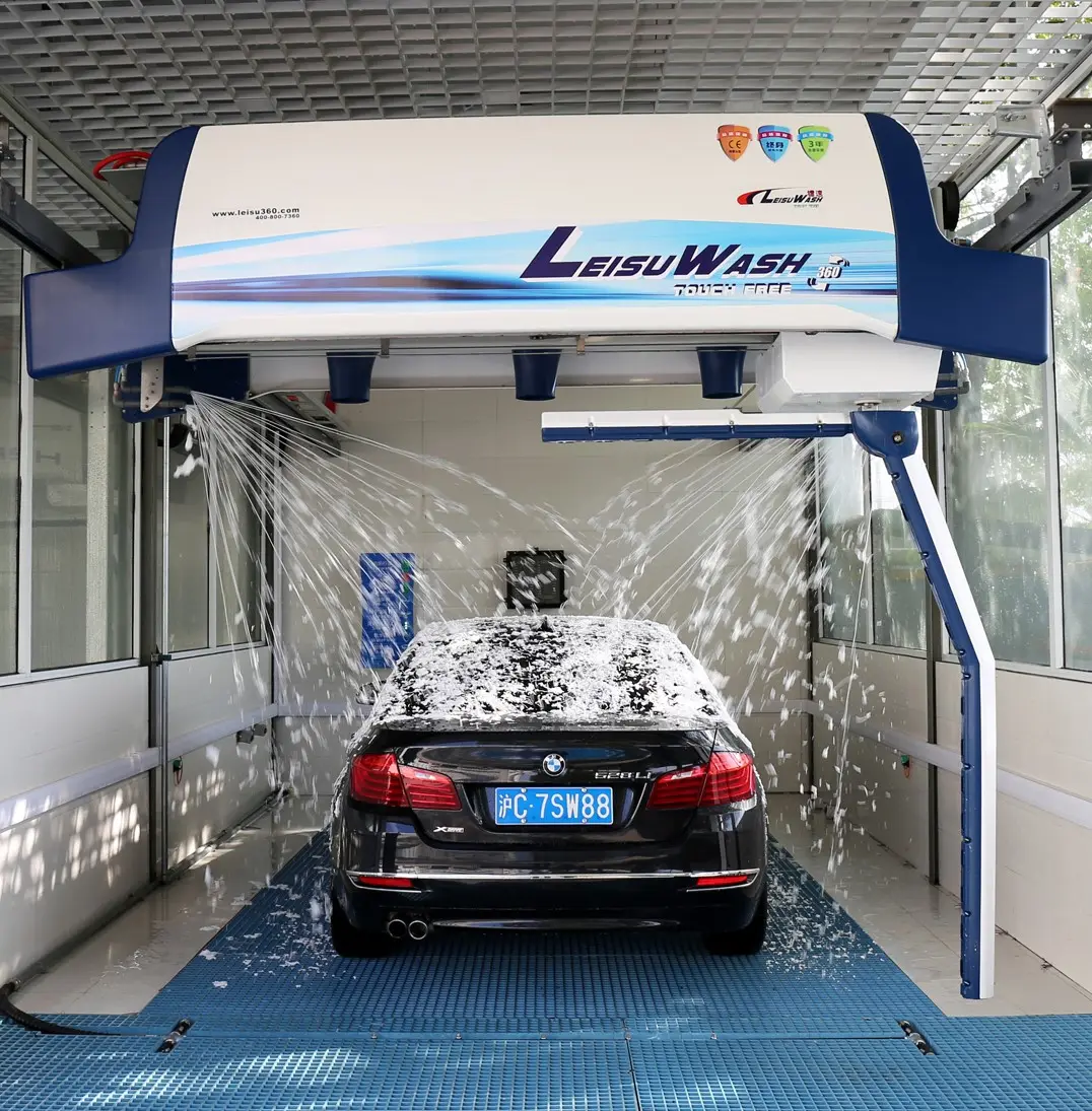 Leisu wash 360 car wash machine best quality factory price contactless car wash equipment with air drying