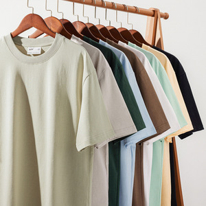 Áo thun nam size lớn, chất liệu 100% cotton 240g, kiểu dáng rộng, may sẵn, đặt may số lượng lớn, nhà sản xuất quần áo Quảng Châu YD2334 - Product Image 3