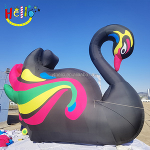 Trang trí ngoài trời quảng cáo <span class=keywords><strong>Inflatable</strong></span> động vật tùy chỉnh khổng lồ Đen <span class=keywords><strong>Inflatable</strong></span> thiên nga - Product Image 6