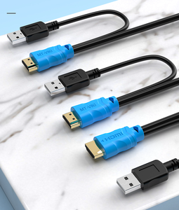 Conmutador KVM 4K HDMI de 2 puertos + Cables, caja de selección de conmutador KVM HDMI de escritorio de 4K @ 30Hz para 2 ordenadores, 1 monitor de teclado y ratón - Product Image 2