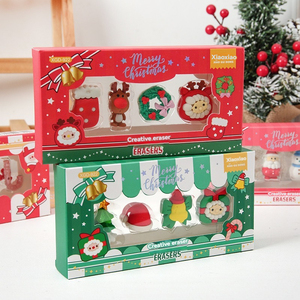 Phim Hoạt Hình Mới Tẩy Thiết Lập Trẻ Em Văn Phòng Phẩm Santa Claus Snowman Bút Chì Tẩy Giáng Sinh Quà Tặng Cho Học Sinh Tiểu Học - Product Image 3