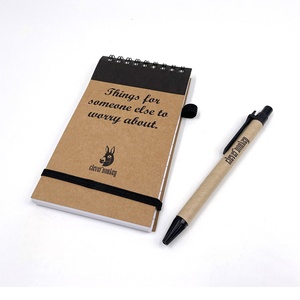 Diseño personalizado Mini Memo Sticky Notes Cuaderno de papel Kraft con bolígrafo Envío rápido - Product Image 4