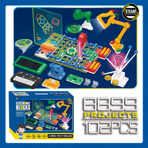 Stelo giocattolo educativo Snap Electronics Kit di circuiti elettronici blocchi elettronici Snap circuiti elettrici Kit esperimenti - Product Image 5