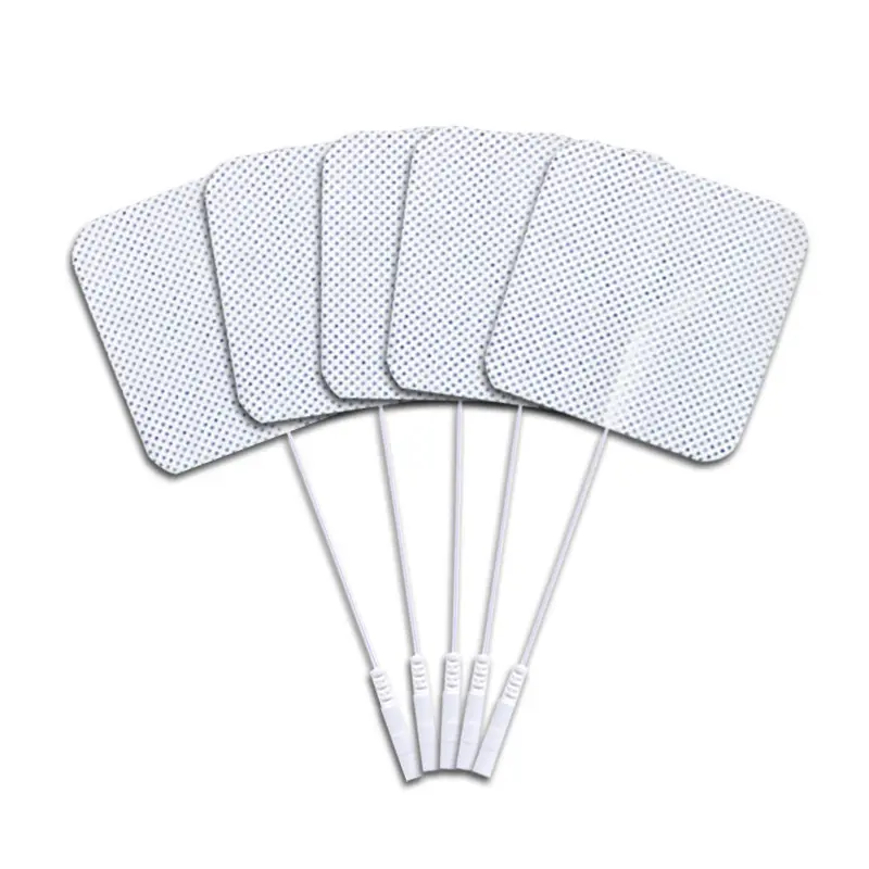 Eletrodo Fisioterapia Digital Fisioterapia Dezenas Pads Borracha Silicone Condutiva Seco Ecg Eletrodo Pads