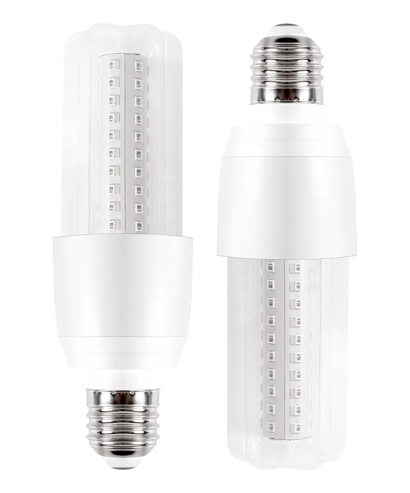 Lampadina a LED Super luminosa per uso domestico e tricolore E27 E26 12W lampada a candela a bolle di mais lampadina a risparmio energetico