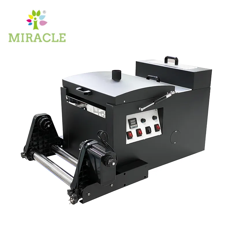 A3 Mini Poeder Schudden Machine Curing Dtf Huisdier Film Snel Bakken Voor Dtf Roll Size Film Printer Afdrukken Schudden Poeder machines