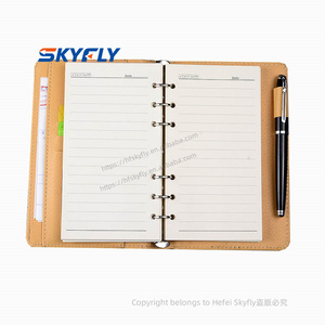 Venta al por mayor personalizado A5 con correa elástica PU diario cuaderno impreso marca Logo diario Bloc cuaderno de notas de cuero PU