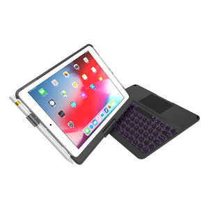 7 Colorful Backlit Retro <strong>Bluetooths</strong> Wireless <strong>Keyboard</strong> for Ipad 10.2 Inch - Product Image 6