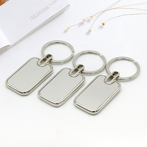 Atacado Moda <span class=keywords><strong>Custom</strong></span> Metal Logo Keychain Bespoke Em Forma De Anel Chave Em Branco com Impressão UV Keychain Personalizado