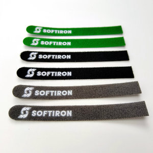 Logotipo personalizado, reutilizable, espalda con espalda, gancho, lazo para cables, correas de gancho y lazo de alta calidad, bridas y organizadores para cables - Product Image 2