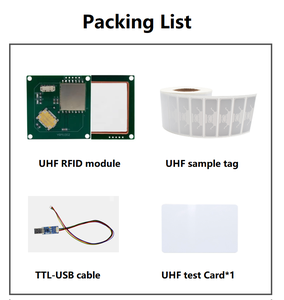 1-5M rango UHF RFID lector módulo RFID integrado antena Raspberry Pi UHF lector escritor con SDK compatible con sistema Linux