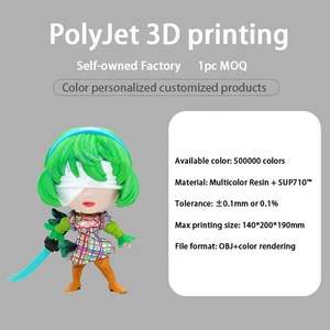 高品质3d打印工厂半透明模型原型全彩定制便宜的聚酯树脂塑料3d打印服务