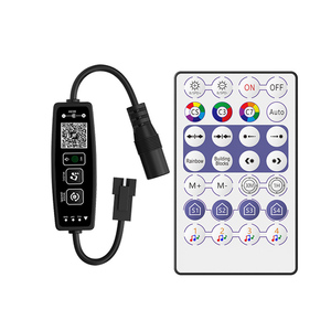 USB Music Blue Tooth WS2812B RGBIC Magic LED-Controller 28 Tasten Remote DC5V 3-poliger Dream Color Pixel-LED-Controller für COB-Streifen - Product Image 2