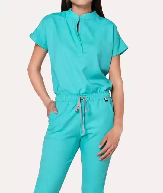 2023 Penjualan Terbaik Mode Baru Seragam Medis Spandeks Seragam Rumah Sakit Scrub dengan Setelan Scrub