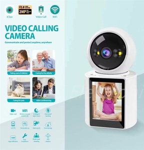 Ucuz akıllı wifi kamera kablosuz olarak insansı izleme 2.8 inç ekran bulut depolama pet kamera çağırır - Product Image 3