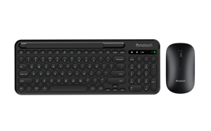 2,4G Blue tooth 98 teclas Teclado inalámbrico Ratón Combo para Windows Multimedia Teclas de acceso directo Membrana numérica ABS teclado numérico