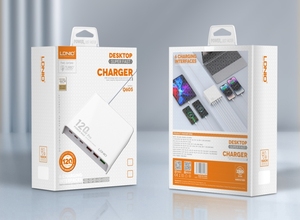 LDNIO Q605 GaN 120W充電器6ポートUSBType CPD充電器クイックチャージ3.0USBデスクトップ充電器120Wスマート携帯電話用 - Product Image 5