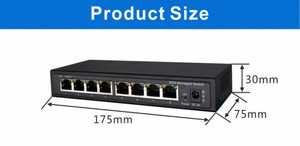 Ancho de banda de 20Gbps 14,44 M Reenvío de paquetes 2,5 M Cache 8 puertos conmutador de gestión de página web conmutador de red VLAN Gigabit - Product Image 6
