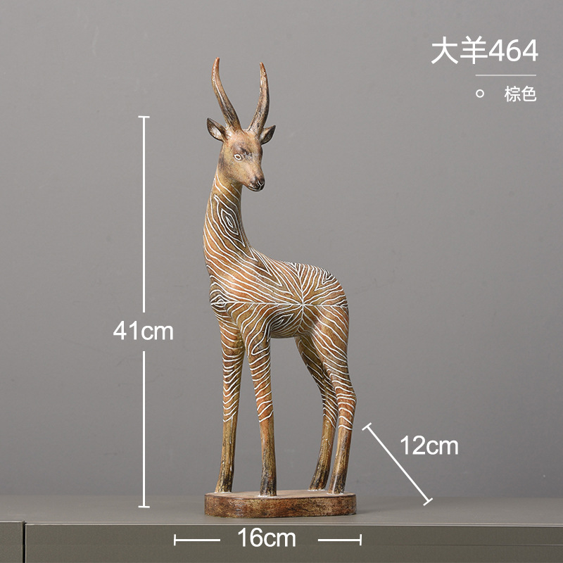 Couleur bois d'antilope grand