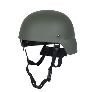 Casco tattico aramide esterno personalizzato verde per allenamento sul campo attrezzatura da equitazione veloce