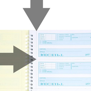 定制高级无碳收据簿钱和租金收据簿两部分无碳复印簿 - Product Image 5