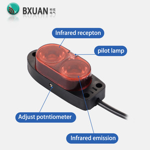 Sensor de interruptor fotoeléctrico de bajo precio con reflexión difusa, rango de detección de 2M, con distancia de detección de luz infrarroja, 1 unidad - Product Image 2