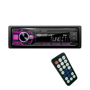 Reproductor de MP3 Universal para coche multifunción con Bluetooth extraíble de un solo Din, FM, USB, TF, entrada auxiliar, estéreo, 7 luces de colores, reproductor de música - Product Image 2