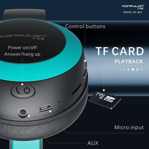 Auricolare stereo di dimensioni regolabili con modulo di controllo multifunzionale per l'uso su computer - Product Image 4