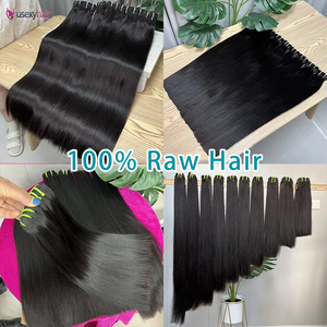 Commercio all'ingrosso 100% grezzo con cuticola di capelli vergini vergini lisci a doppio tiratura 10A 12A 15A vietnamiti fasci di capelli crudi venditori - Product Image 3