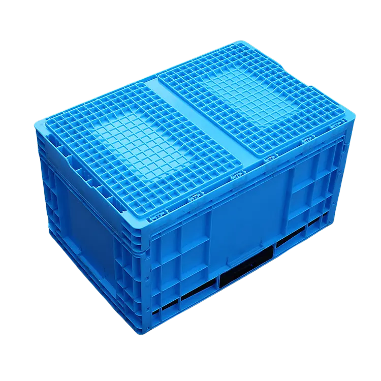 Factory Stack Nest Reusable Plastic Foldable Crates Vegetable And Fruit Crate