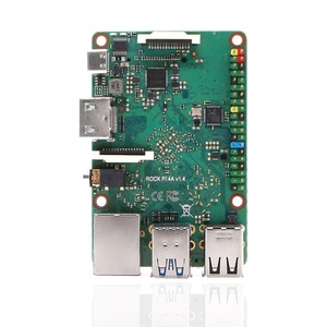 Rock PI 4B V1.4 Rockchip RK3399 Cortex Sei Core SBC/Single Board Computer Compatibile con Ufficiale Raspberry Pi Display