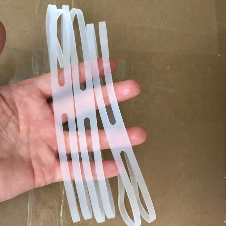 Bandas en forma de X de silicona elástica transparente de alta calidad H X bandas cruzadas bandas de goma de silicona