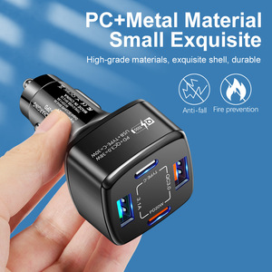 New Portable <strong>38W</strong> 4 in 1 Usb C PD Car <strong>Charger</strong> 4 Ports Fast Charging Quick Charge Type C Adapter for iPhone Xiaomi Samsung - Product Image 4