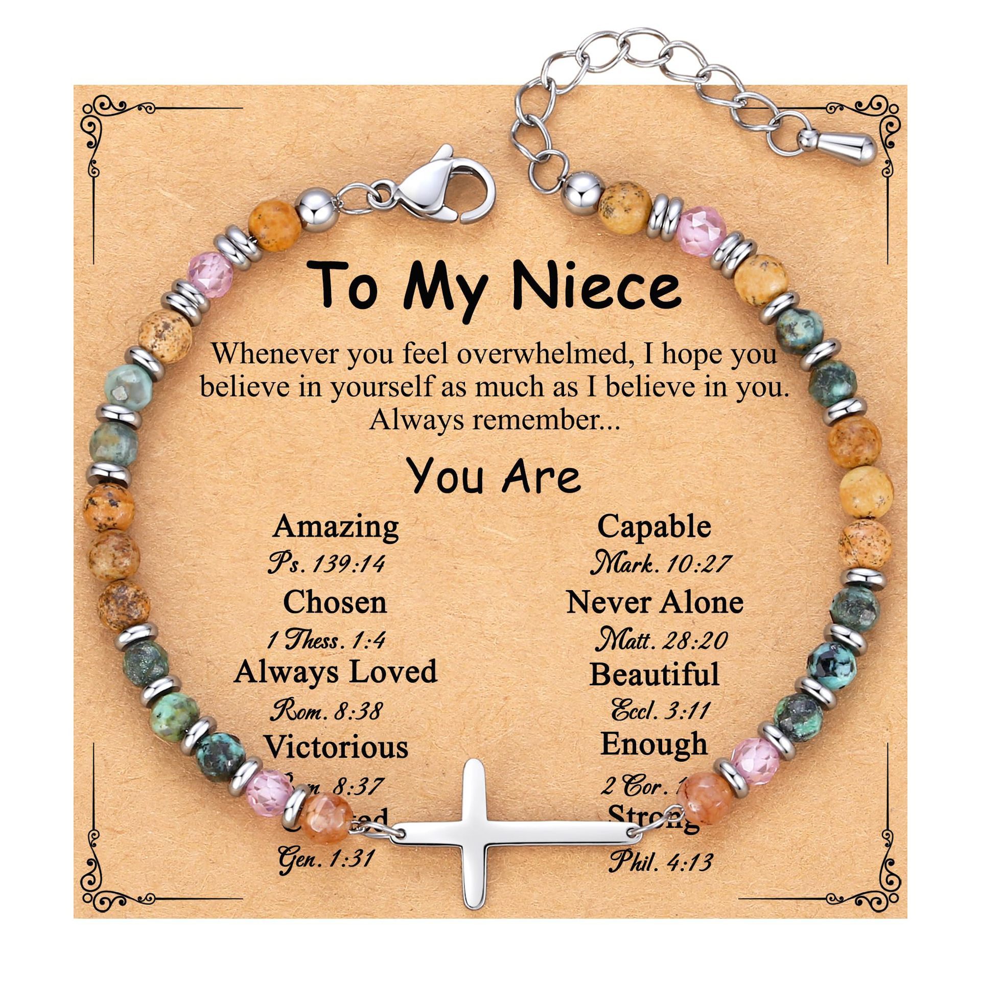 Bracelet Nièce + Croix Turquoise Africaine