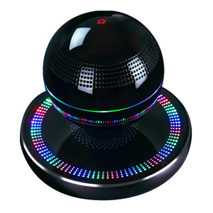高音质旋转太空球悬浮蓝牙扬声器无线浮动扬声器，带耀眼的RGB发光二极管灯 - Product Image 3