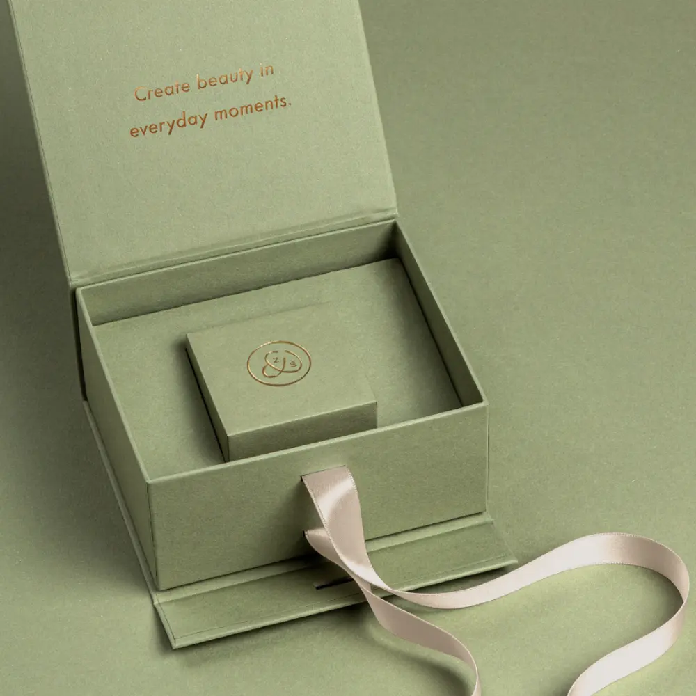 Commercio all'ingrosso di lusso personalizzato Logo carta gioielli scatole regalo anello orecchini collana braccialetto scatola di imballaggio gioielli con nastro