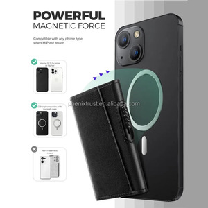 IPhone 12/13/14/15シリーズと互換性のある磁気を備えたトレンドの2024 RFIDブロッキングカードホルダーマグセーフウォレット - Product Image 2