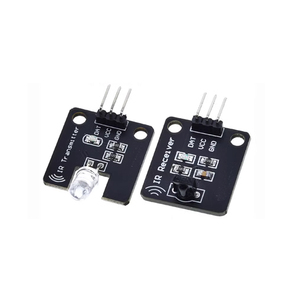 1 Juego de módulo transmisor de infrarrojos IR de 38KHz, módulo de Sensor receptor de infrarrojos Digital IR, bloque de construcción electrónico