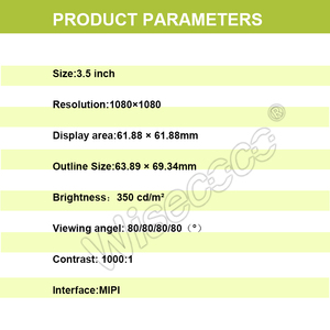 Wisecoco Portable Scanner Screen Solution 3.5 Inch Tft <strong>Lcd</strong> Support Custom Touch <strong>Function</strong> Temperature Range 1080*1080 <strong>Display</strong> - Product Image 5