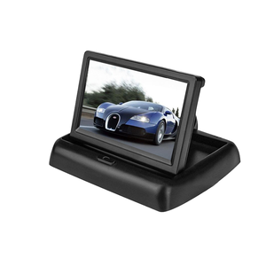5 inç katlanabilir araba ters kamera monitörü HD ekran gece görünümü doğrudan iki yönlü AV girişi 1 yıl garanti doğrudan sınır ötesi - Product Image 4