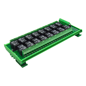 Módulo de relé de control de 16 canales, placa amplificadora de salida de alta potencia, PLC, con optoacoplador, 3,3 v-5vdc, 12v-24vdc, 30A - Product Image 5