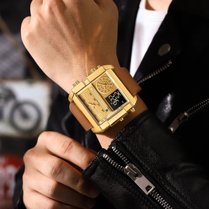 POEDAGAR lujo hombre reloj de pulsera cronógrafo impermeable luminoso día semana para hombres reloj Digital multifunción hombres relojes de cuarzo