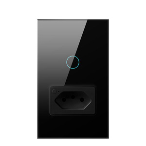 DELEFU Tuya WiFiスイッチ16A20Aソケット、ブラジル標準4X2ガラスパネルスマートライトスイッチAlexa Google Homeで動作 - Product Image 6