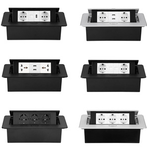 Toma de corriente de EE. UU., toma de corriente de escritorio con carga USB, enchufe CN nominal de 16A, toma Pop de mesa estándar para mesa de oficina/escritorio - Product Image 5