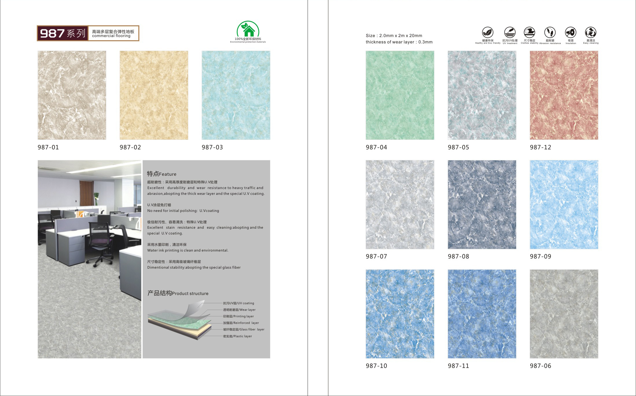 Plancher en vinyle PVC