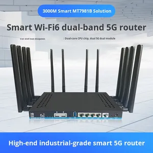 MT7981B Solución Dual SIM Industrial 5G Gigabit Card Router 128 Usuarios Wireless WIFI6 Nuevo producto Función VoIP para 3G - Product Image 3