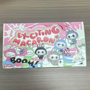 POP Mart Labubu the Monsters 1:1ハートマカロンビニールフェイスシリーズトレンド玩具装飾誕生日プレゼント卸売り