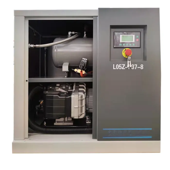 Compresseur d'air à défilement sans huile 2.2KW avec réservoir 5L 180L/min 10bar Séchage à membrane polymère intégrée pour les magasins d'alimentation